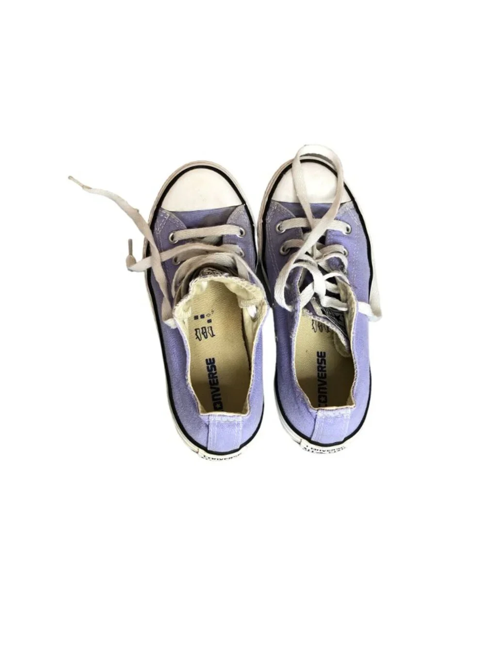 Converse All Star Chuck Taylors Purple White Girls 1 Low Top Sneakers Shoes